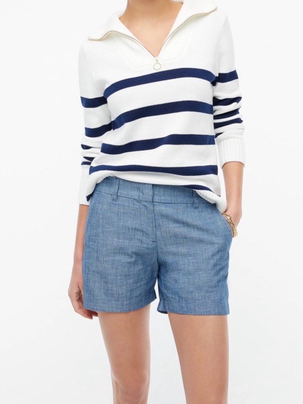 J. Crew Chambray 5” Shorts